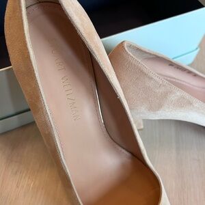 Stuart Weitzman Beige Suede Heels Size 10